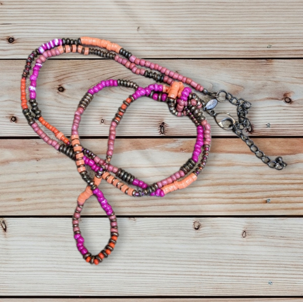 #15 Single-Strand Chico's Basic Beaded Necklace - image 1